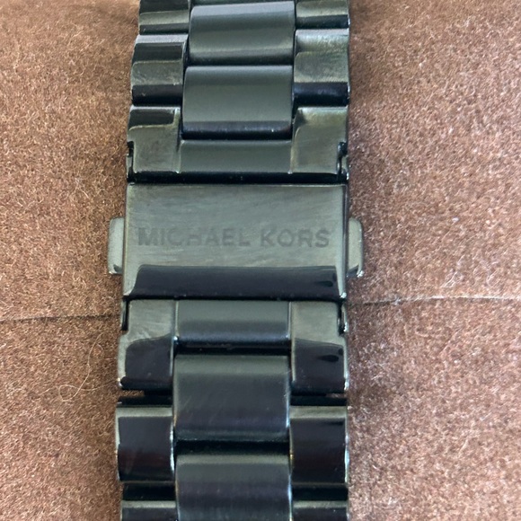 Michael Kors Bradshaw Chronograph Black Dial Black Ion-Plated Unisex Watch - Picture 9 of 10